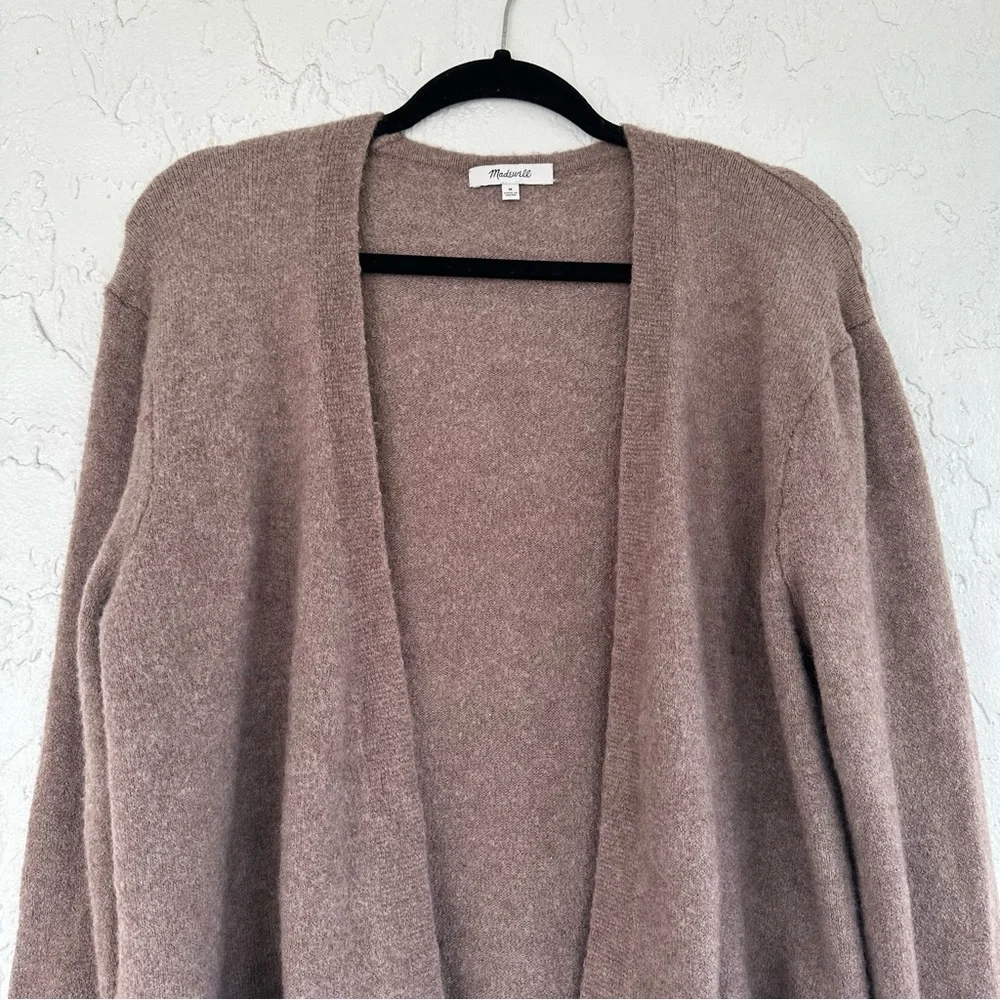 MADEWELL Cozy Walker Cardigan Sweater Womens Size Medium Pockets Neutral Soft_4